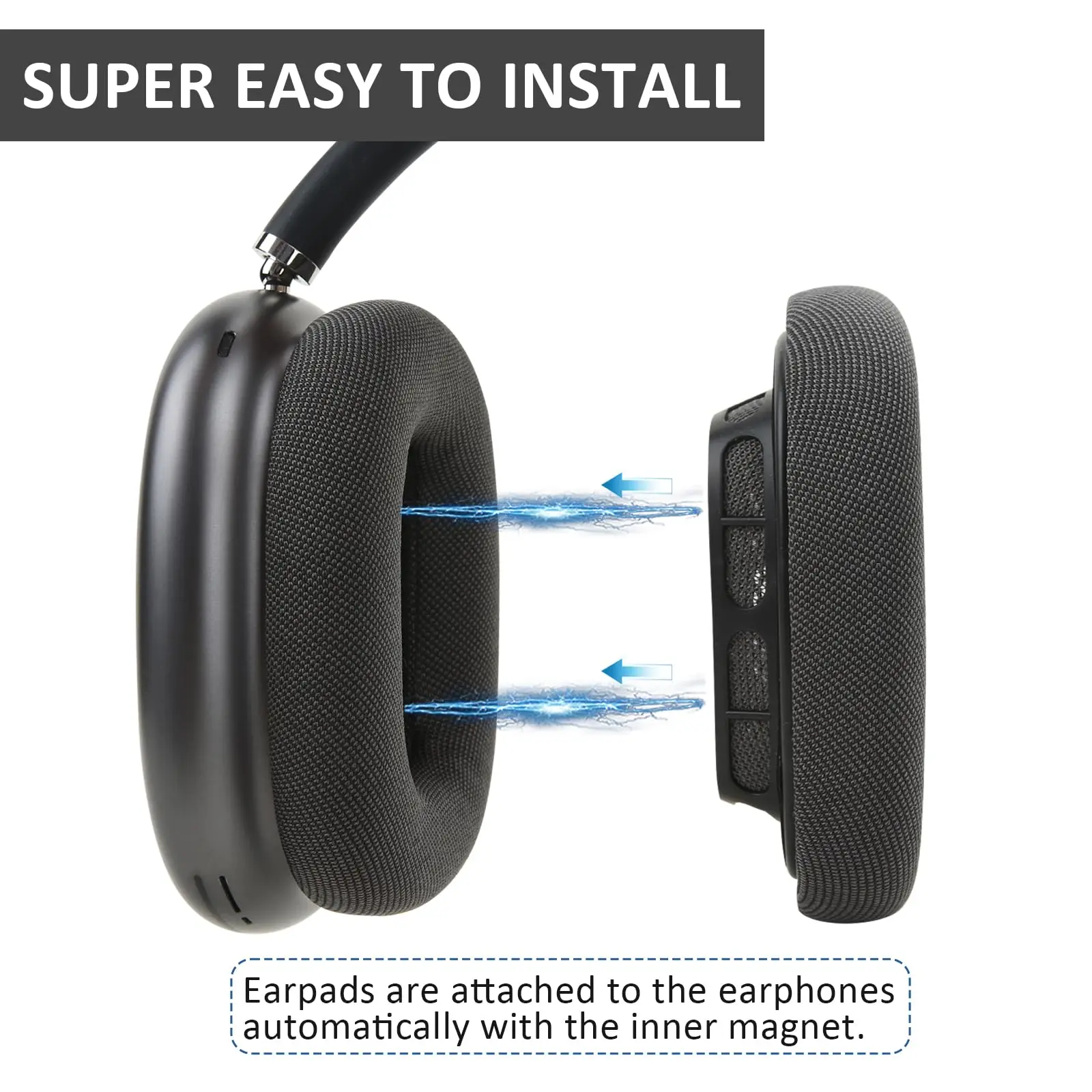 AirPods Max 本体　ケース　Ear cushion換えセット Amazon | イヤークッション Apple AirPods Maxヘッドホン用