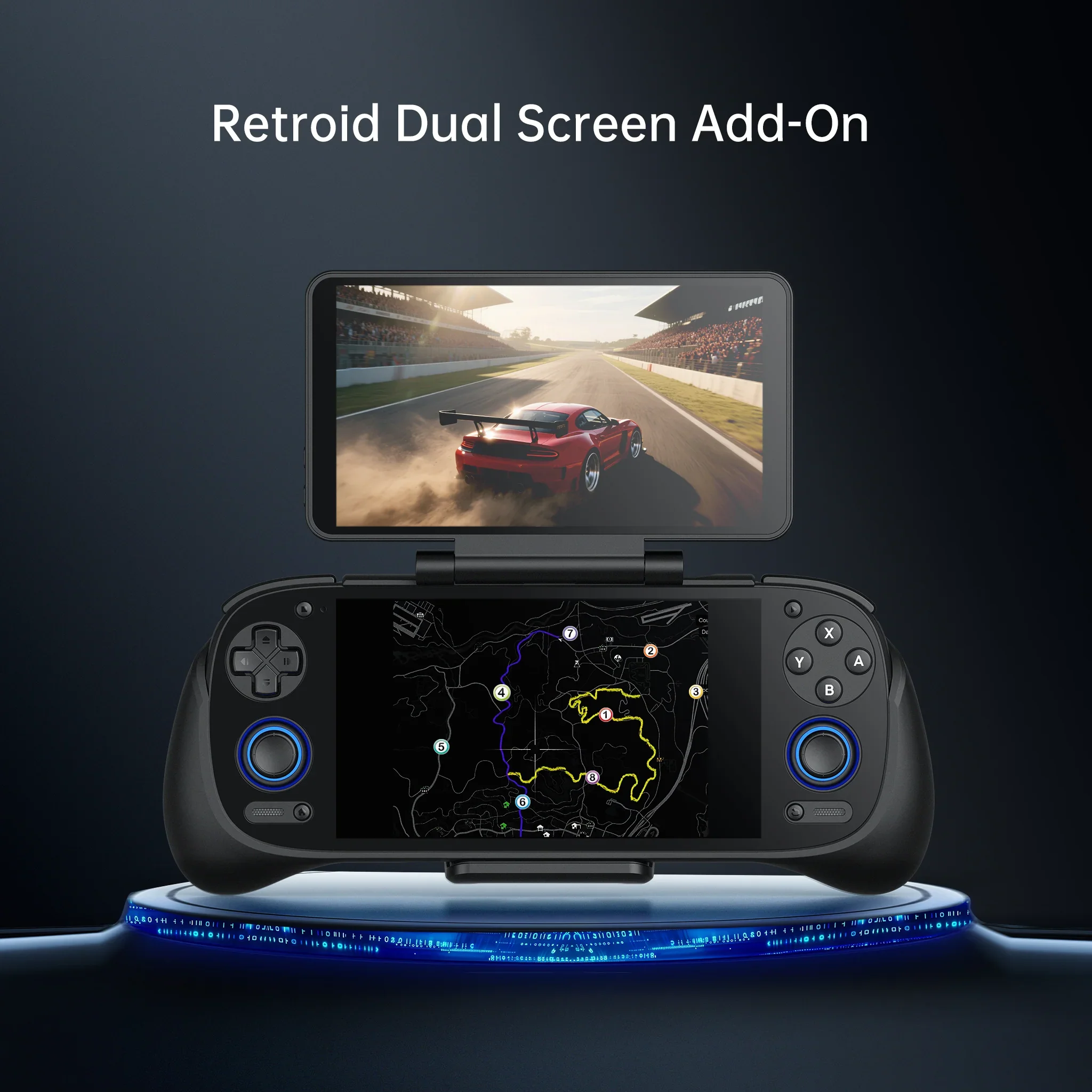 Retroid Dual Screen Add-on Expand 5.5Inch Oled Screen Back Clip