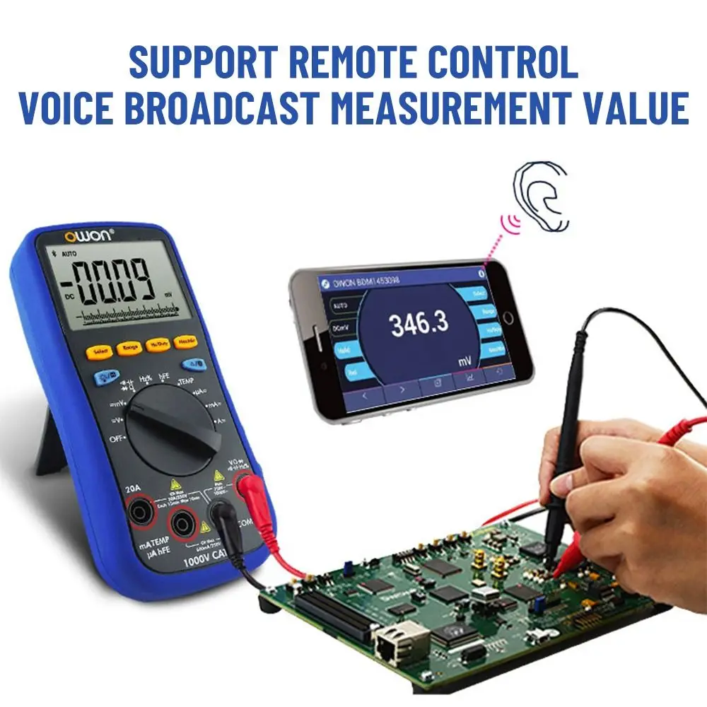 

True RMS AC/DC Auto-Ranging 21999 Counts Digital Smart Multimeter Digital Profesional Meter Current Voltage Tester