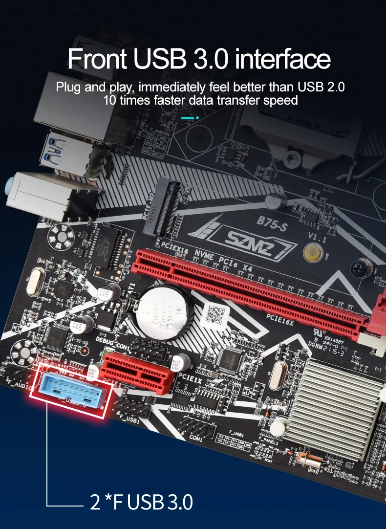 SZMZ B75-S набор материнской платы с поддержкой Intel Core i5 i7 i9 ...