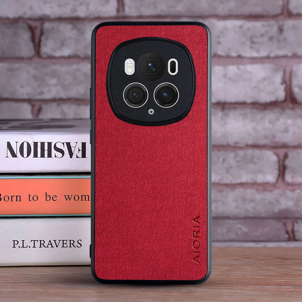 Luxury Textile Leather Skin Soft Phone Case Cover