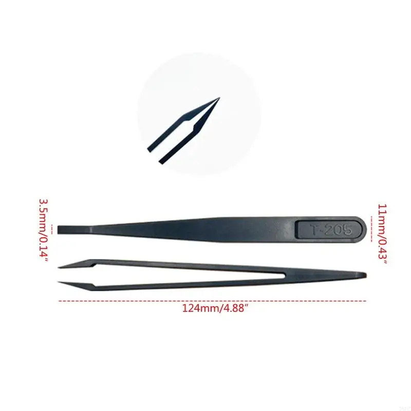T8UC 8 Pieces/set Carbon Fiber Tweezers for Electronics Jewelry Making Repairing,precision tweezers,phone repair tweezers