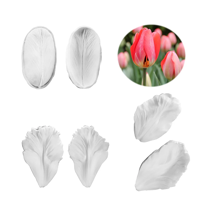Stampo In Silicone A Forma Di Petali Di Tulipano - Per Decorare Torte, Cioccolato, Caramelle E Pasta Di Gomma, Resistente Al Calore (da -40°C A 230°C)