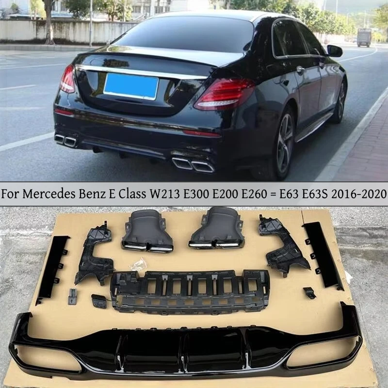 ボディスポイラー 用 E クラス W213 E260 E300 E53 用AMG 2021 2022 2023 フロントバンパーリッ BENZ メルセデス・ベンツ E-Class W213 S213 前期車 AMGフロントバンパー用 リップスポイラー 本物DryCarbon  ドライカーボン - Future Design Drycarbon parts