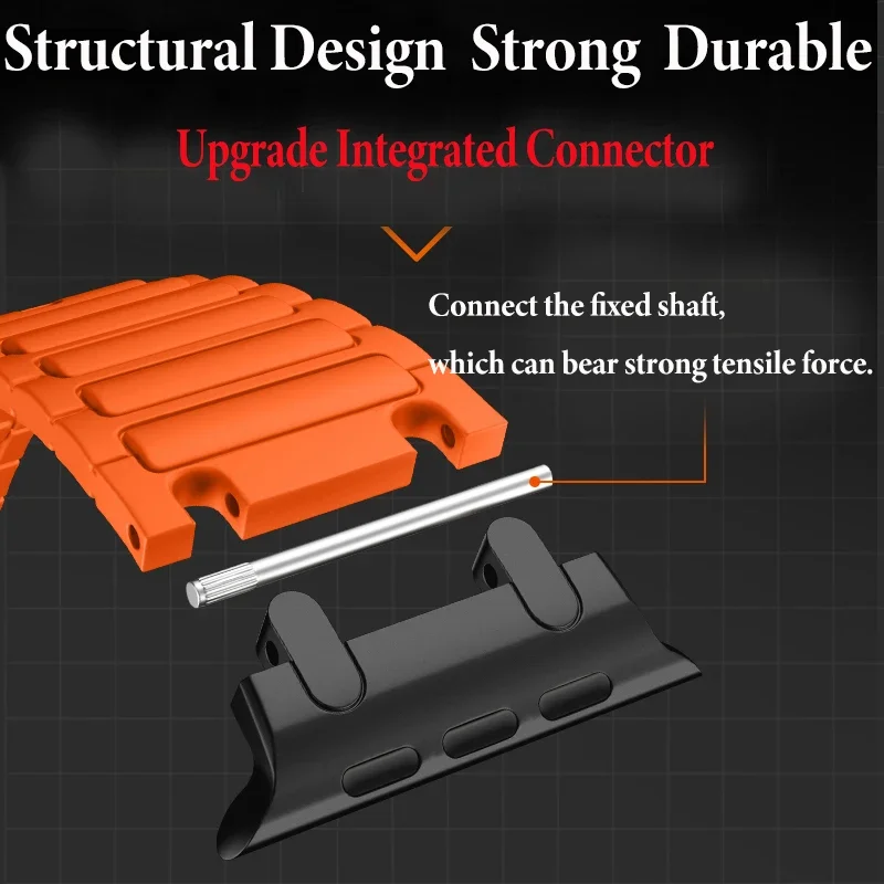 Enhanced Silicone Strap with Modified Metal Integration