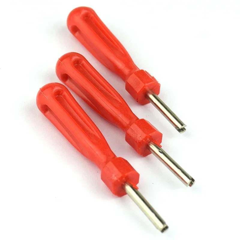 10PCS Car Bicycle Slotted Handle Tire Valve Stem Core Remover Screwdriver Tire Repair Install Tool Car Accessories
