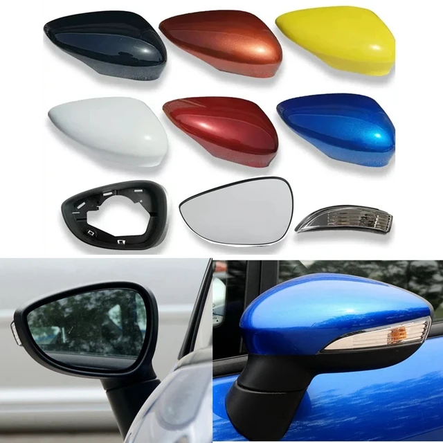 Auto Rückspiegel Abdeckung Gehäuse Rahmen Glas Linse Blinker Licht für Ford  Fiesta 2016- - AliExpress