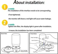เครื่องกรองน้ําประปา Brita 3 ชิ้นเข้ากันได้กับ Brita ®   ระบบกรองน้ํา Faucet Brita ®   36311, 36313, FR-200, FF-100 6