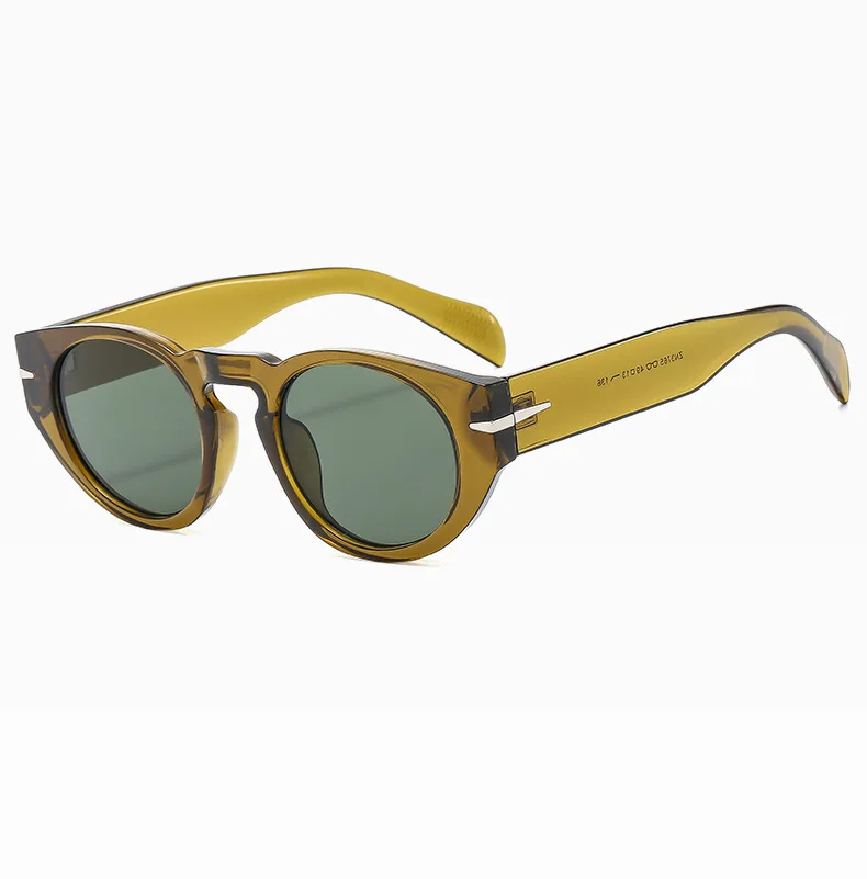 Gafas de sol redondas para hombre y mujer estilo retro uv400_voghion.com