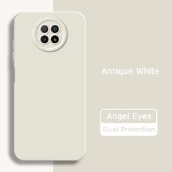 Angel Eyes Liquid Silicone Shockproof Candy Cover for Xiaomi Mi 10i 5G (Antique White)