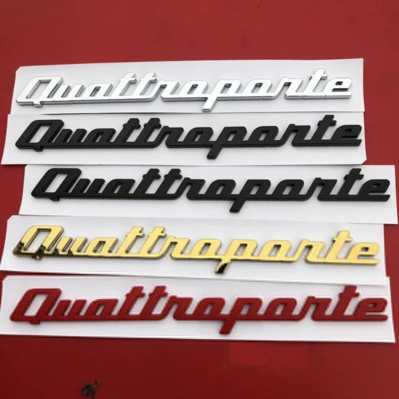 

ABS Car Styling Rear Tail Badge Trunk Emblem Stickers Side Decal for Maserati Quattroporte Logo Letters Modification Accessories