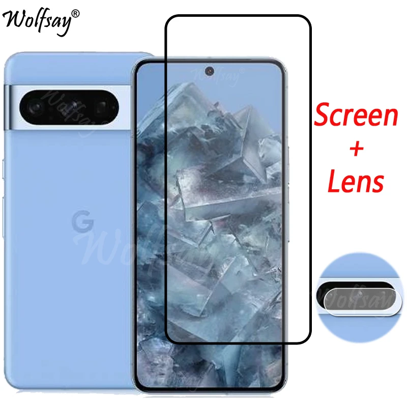 Vetro Temperato A Copertura Totale Per Google Pixel 8 Pro Screen Protector Pixel 8 7 6 Pro 7A Vetro Per Fotocamera Per Google Pixel 8 Pro Glass