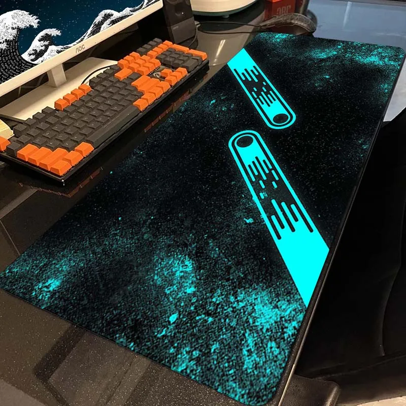 

Notebook Mousepad Neon Large Mouse Pad Lock Edge Mouse Mat XXL Soft Mouse Mat Non-slip Natural Rubber Table Mats Keyboard Pads
