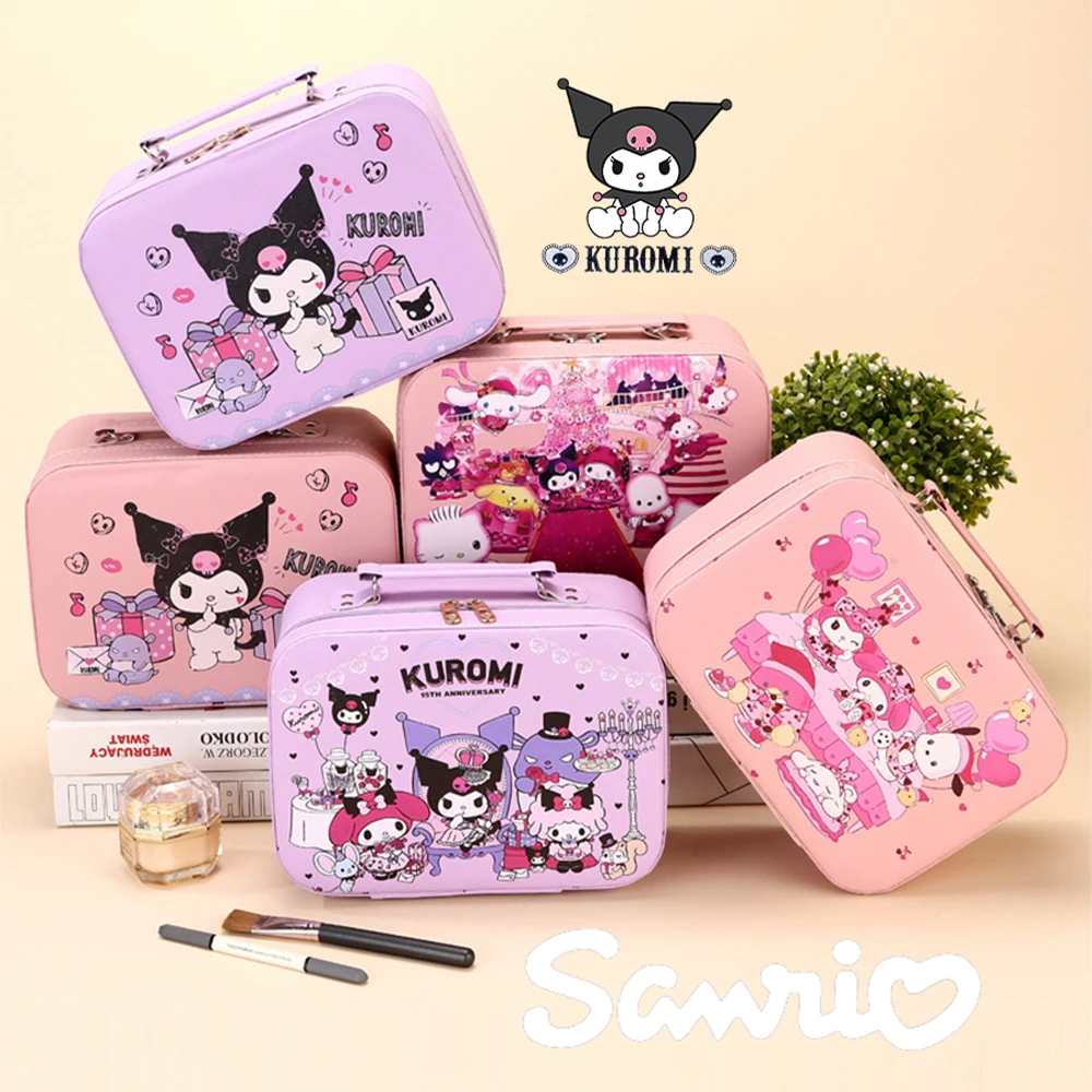 

Водонепроницаемая косметичка Kuromi Sanrio, дорожный органайзер для хранения туалетных принадлежностей, Hello Kitty, My Melody