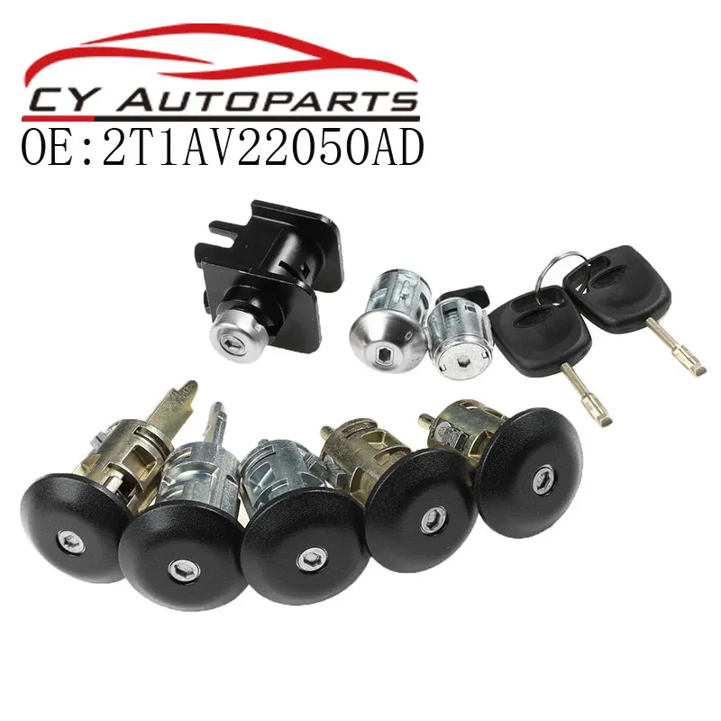 2T1A-V22050-AD 2T1AV22050AD Complete Lock Set Ignition Switch Left Right Door Lock Trunk Lock For Ford Transit Connect 2002-2013