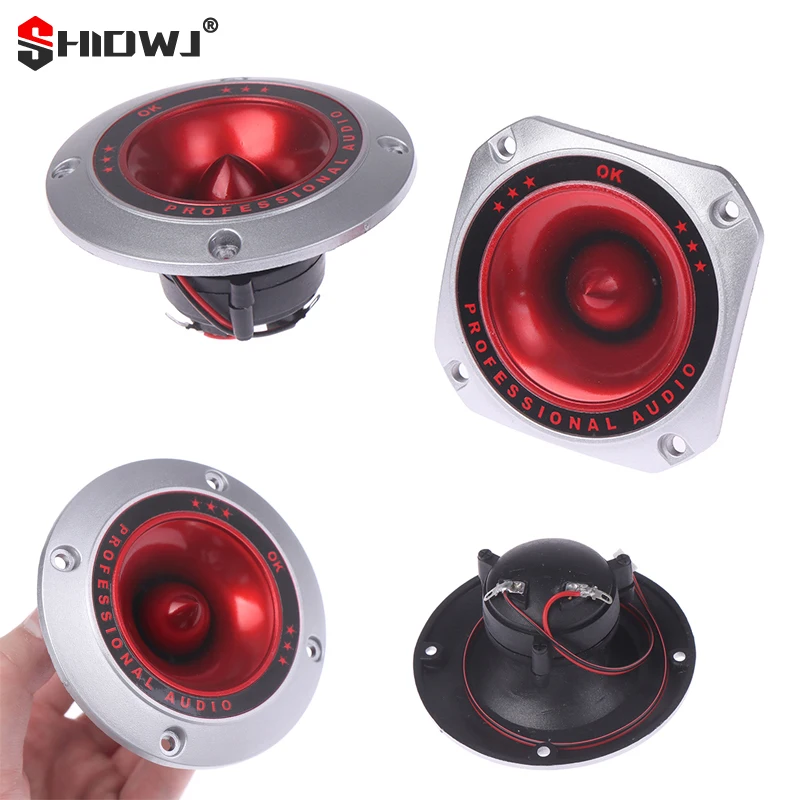 

1PC Square/Round Piezo Horn Speaker Tweeter Piezoelectric Head Driver Loudspeaker Treble Piezoelectric Tweeter