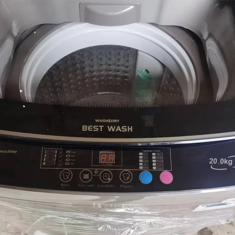 20kg Fully Automatic Laundry Washing Machine with Dryer Top Load Front Load Stainless Steel Spin Large Capacity 5