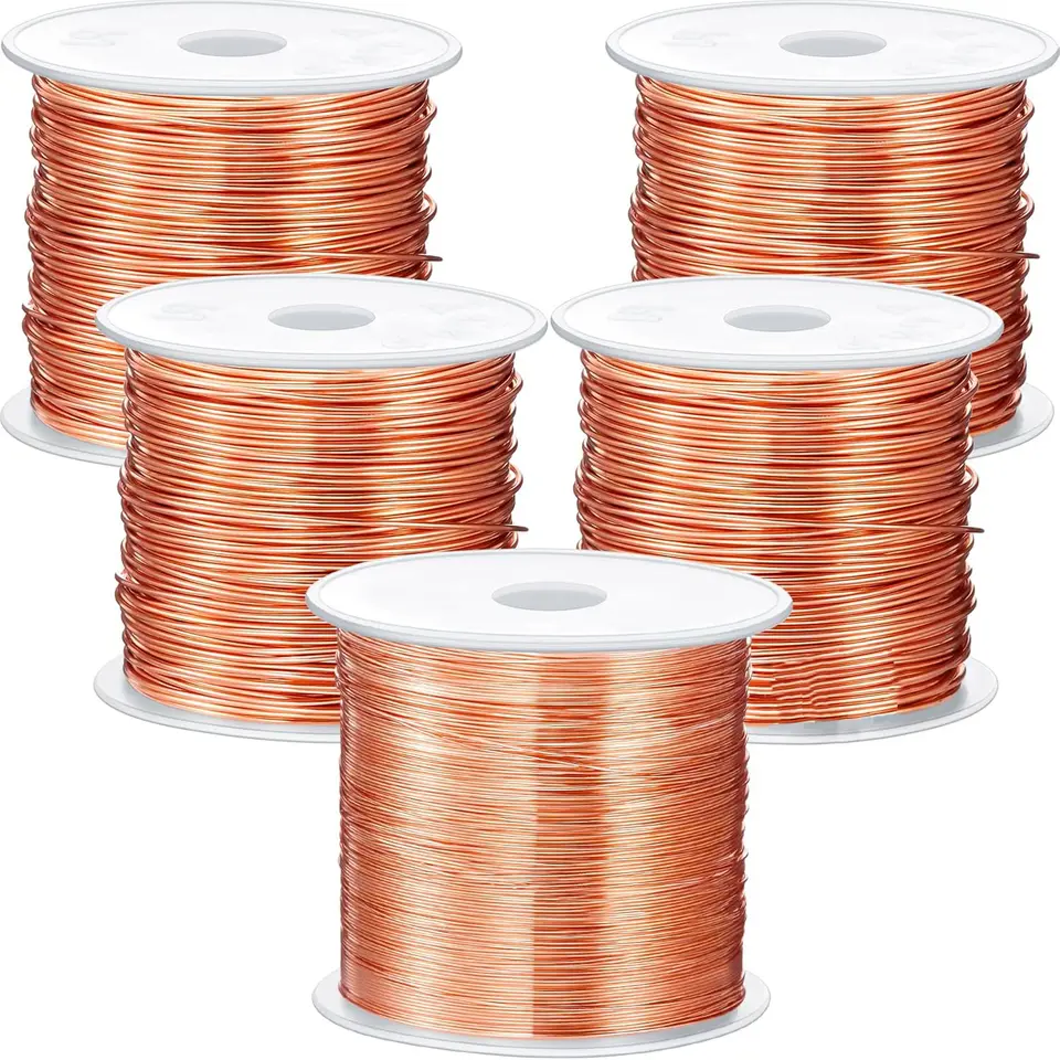 100g Enameled Copper Wire 0.1mm-1.5mm High Precision Magnet Winding Wire For Transformers, Motors, Relays, Inductors (1300m-6m) image 1