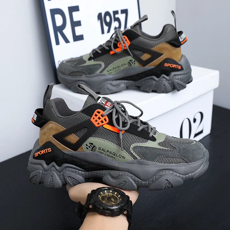 

2024 Fashion Men Sneakers Rubber Sole Outdoor Anti Slip Running Shoes Designer Wear Resistant Tennis Shoes Sport Shoes