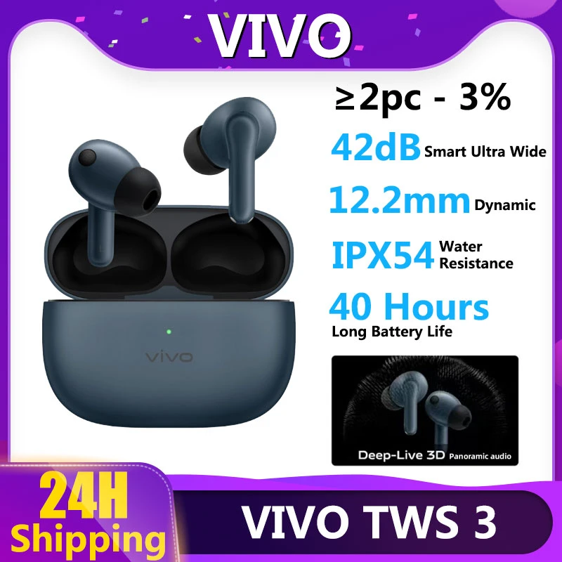 Original 2021 Vivo Tws 2e Earphone Earbuds Ip54 Wireless Bluetooth ...