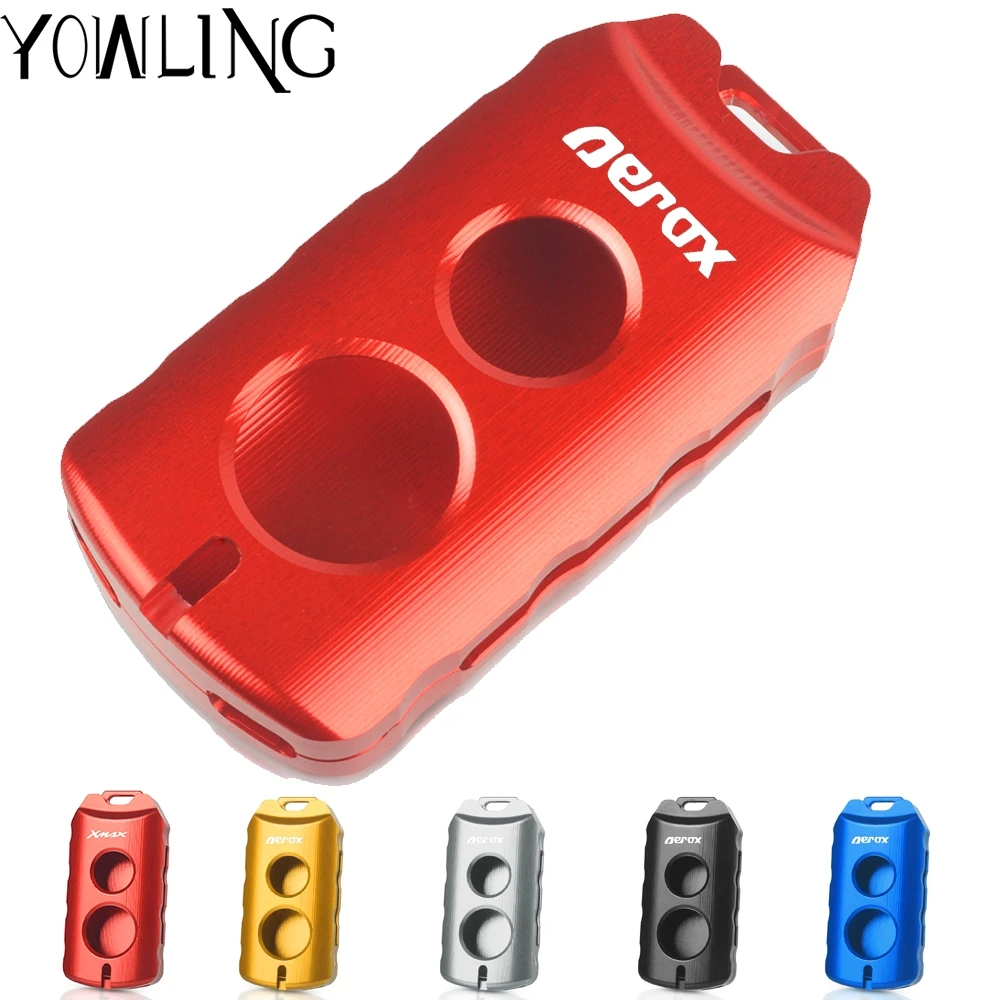 

Key Fob Case Cover Shell For YAMAHA Aerox 155 QBIX 2015 2016 2017 2018 2019 2020 Remote Control keychain key Case Bag Lock Cover