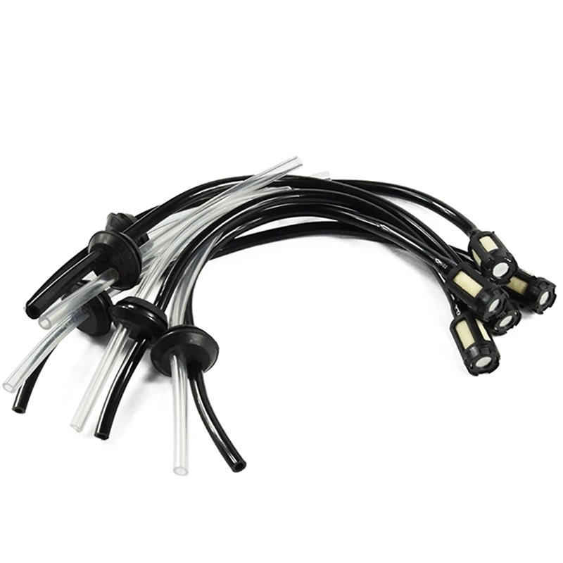 

10Pcs Fuel Hose Pipe Kit With Fuel Filter For 4 Stroke Trimmer Brushcutter Lawnmower Home DIY Hand Tool Parts