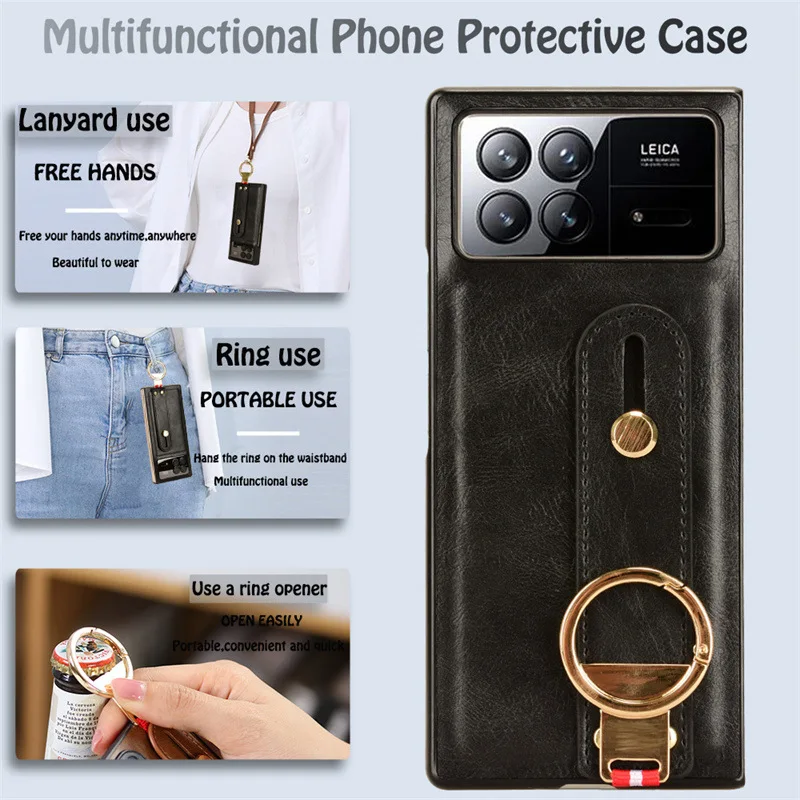 

Funda For Xiaomi Mix Fold 3 Skin Feel Leather Phone Case For Xiaomi Mix Fold 3 Hard Protective Cover For Mix Fold 3 Coque