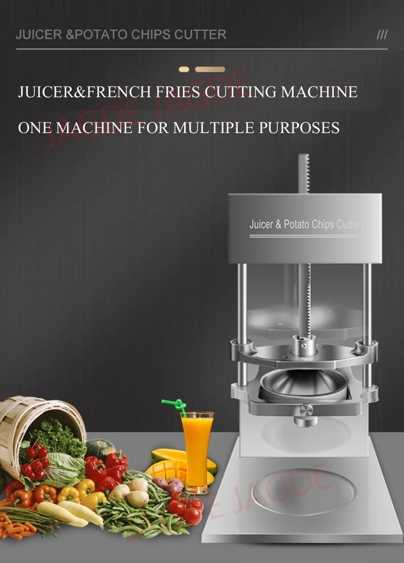 Description Picture 3 of itemCommercial Juicer & Electric Potato Taro Chip Cutter Machine French Fry Fries Cutter Machine