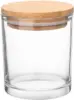 4pcs Clear Glass Candle Jars with Bamboo Lids for Making Candles 6 OZ Empty Candle Tins Bulk Candle Containers 2