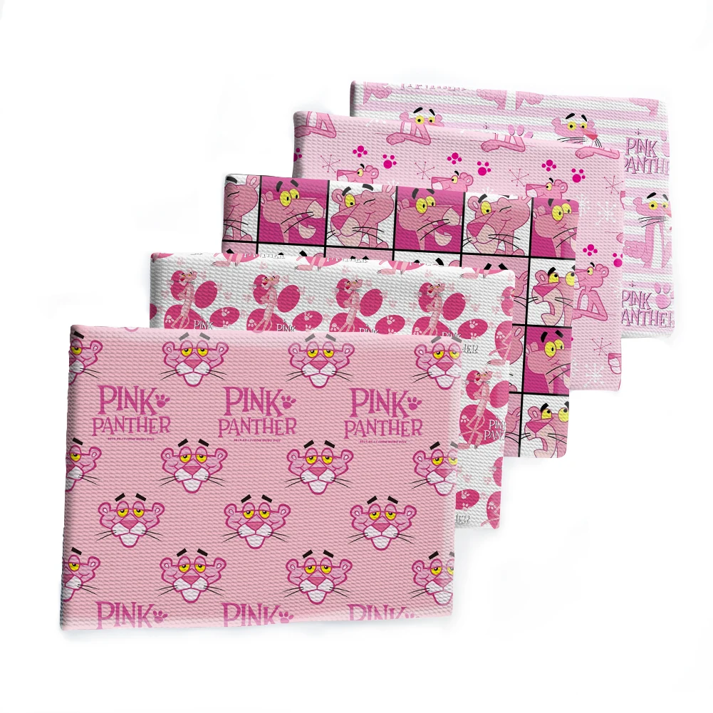 50*145Cm Cartoon The Pink Panther Bullet Testurizzato Liverpool Patchwork Tissue Kids Home Textile