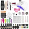 ROSALIND Gel Nail Polish With Nail Lamp Kit for Manicure Nail Art Semi Permanent Gel Varnishes Lacquer Top Base Nail Kit 1
