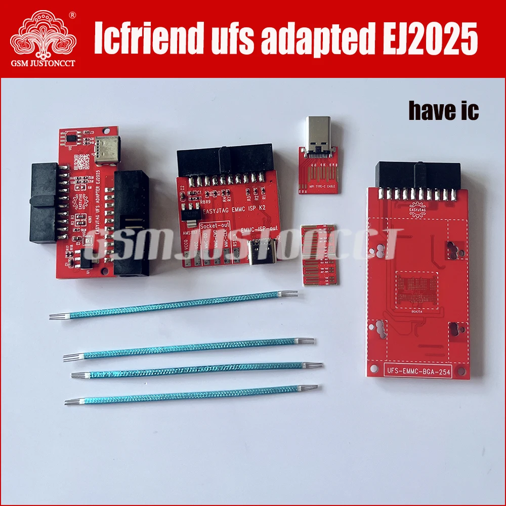 Icfriend ufs에는 ic 어댑터와 easy jtag plus box 호스트용 Emmc isp k2가 있습니다.