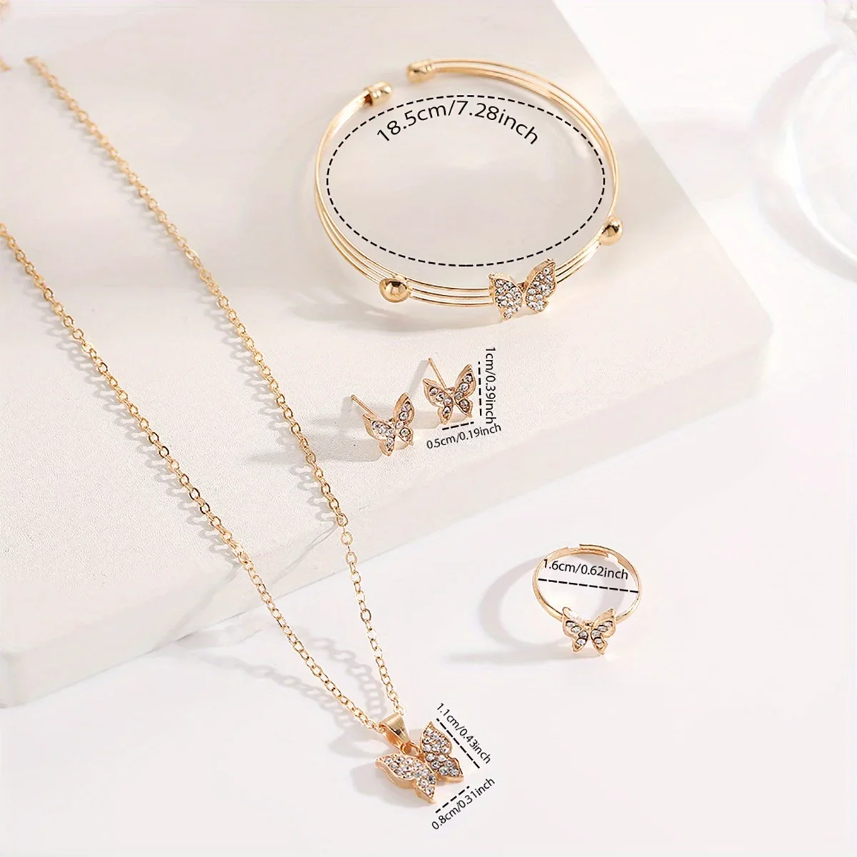 6pcs Women Fashion Quartz Watch Set