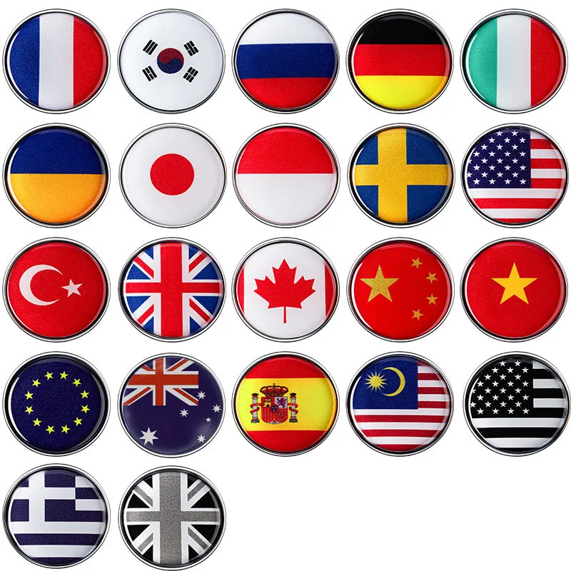 

Germany France Sweden Italy British flag Car body stickers Personality cover scratches stickers Decorative stickers