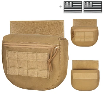 Borsa portaoggetti da caccia per esterni, borsa multifunzionale per accessori con apertura a cerniera Magic Sticky che può essere attaccata al gilet da caccia