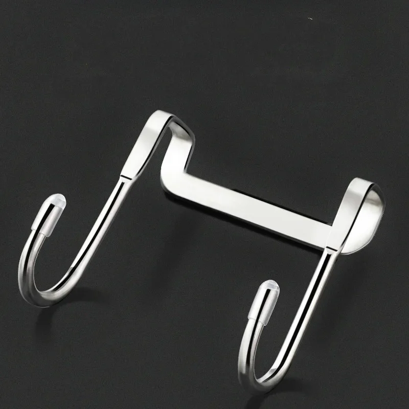 Stainless Steel Free Punching Cabinet Door Without Trace Hook S-type Door Hanger Hanger Back Coat Hook Small
