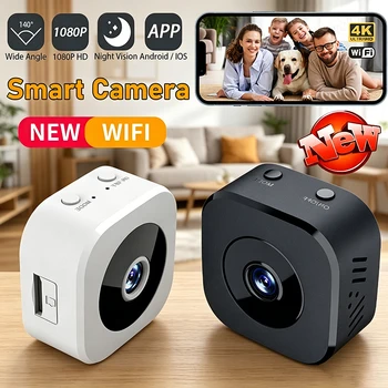 NEW 4K Full HD Wifi Smart Camera Mini Security Surveillance Camera Dual Way Audio Motion Detection Infrared Night Vision HomeCam 1