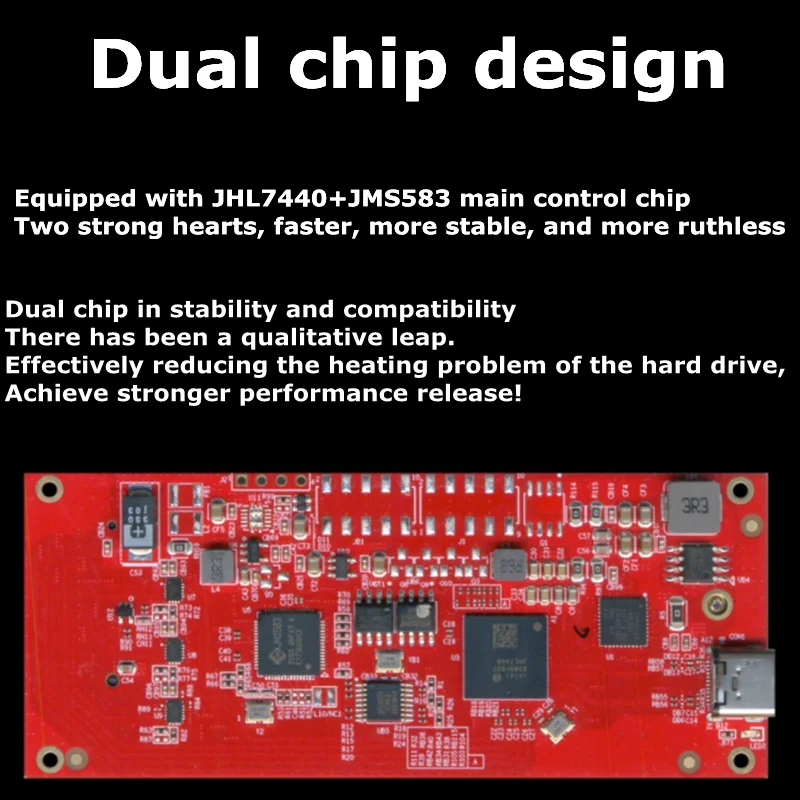 ܺ SSD ϵ ̺, 40Gbps M1 ǻ ܺ NVME M.2 Ʈ 3 USB4 CŸ JMS583 + JHL7440, ǰ