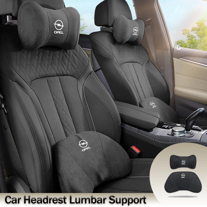 자동차 머리 받침 부드러운 허리 지지대 허리 목 베개, 자동차 인테리어, Opel Corsa D Astra Insignia Mokka Adam Combo OPC Vectra H