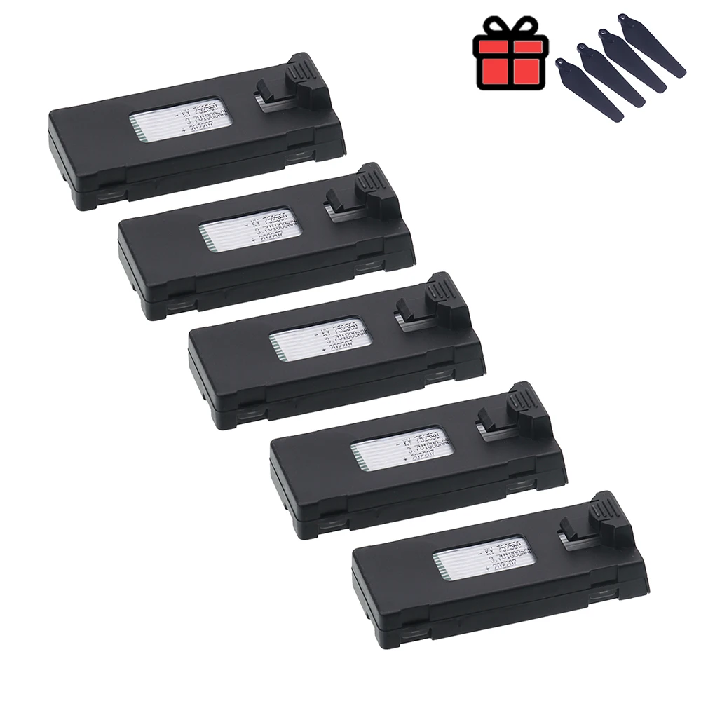 ตัวเลือกสินค้า แบตเตอรี่โดรน RC 3.7V 5000mAh สำหรับ E88 E99 P1 K3 P10 A13 S98 E525