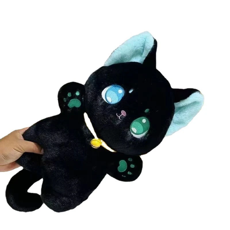 25cm schwarz-weiß Katze Plüsch tier greifen Stofftier Patung Puppen Kinderspiel zeug Geschenke Geschenk Spielzeug für Kinder Mädchen