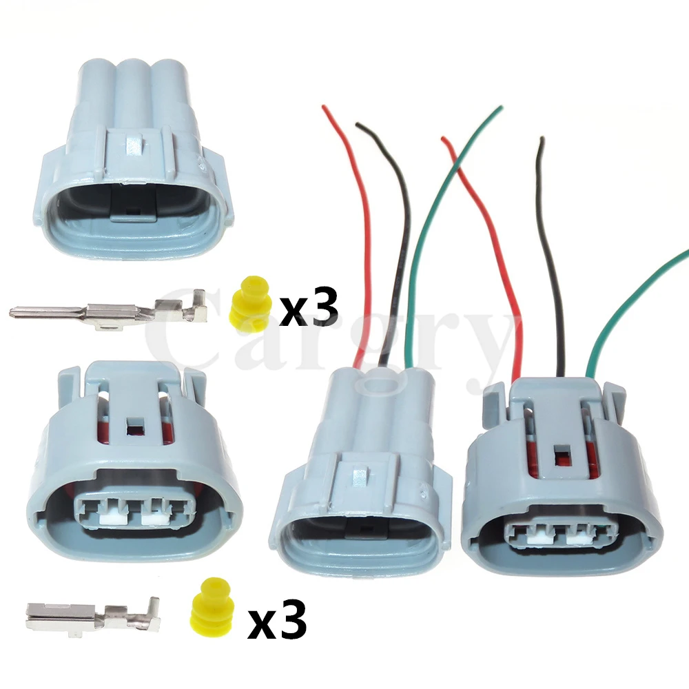 

1 Set 3P Car Starter Cable Harness Connector 6189-0443 6188-0282 6189-0442 Auto Generator Sealed Socket For Toyota Lexus