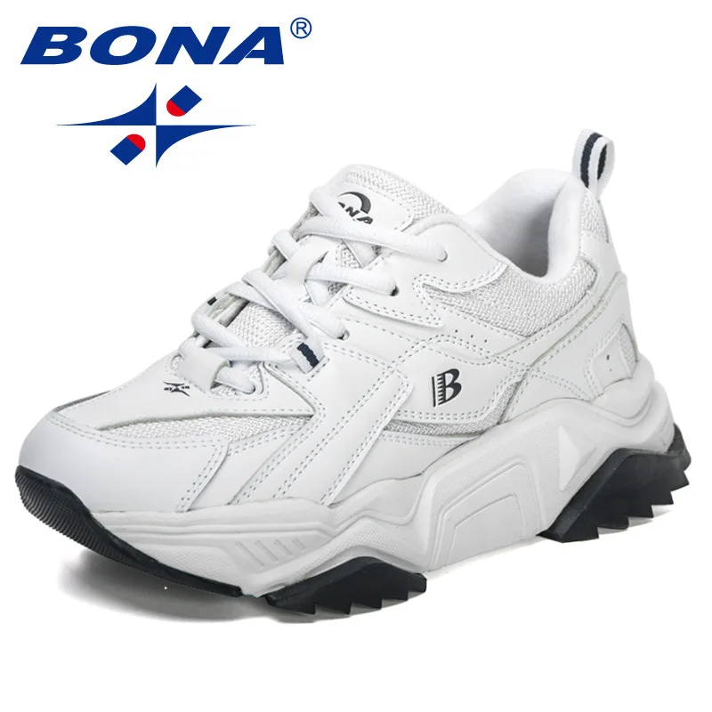 BONA New Designers Sport Shoes Training Running Shoes Woman Breathable Casual Sneaker Ladies Platform Shoe Zapatillas Mujer running shoes womens sneakers