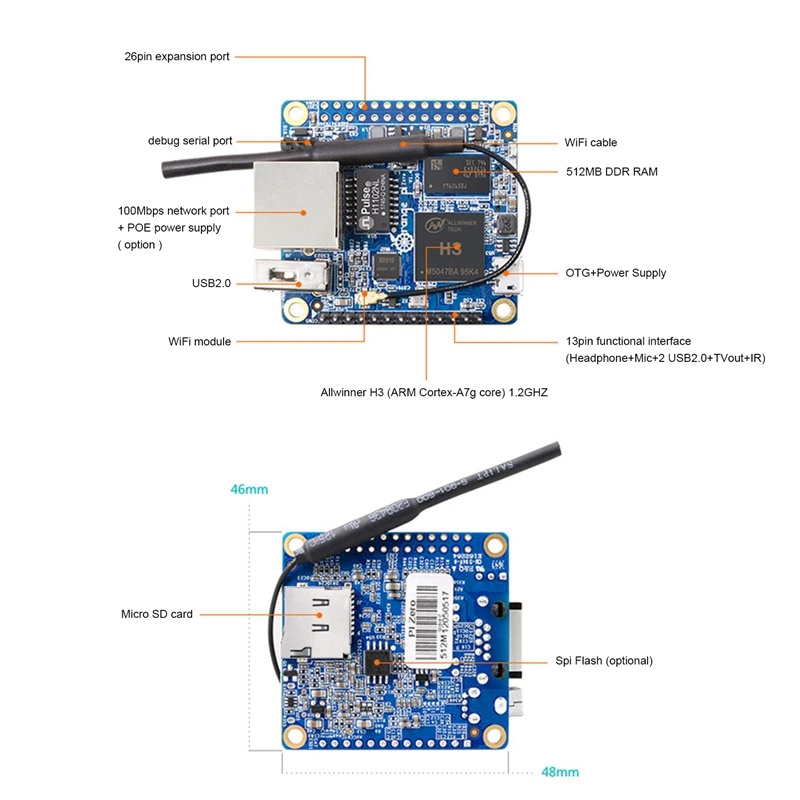     + ̽, 512M DDR3 Allwinner H3 Ĩ º  α׷  ǻ
