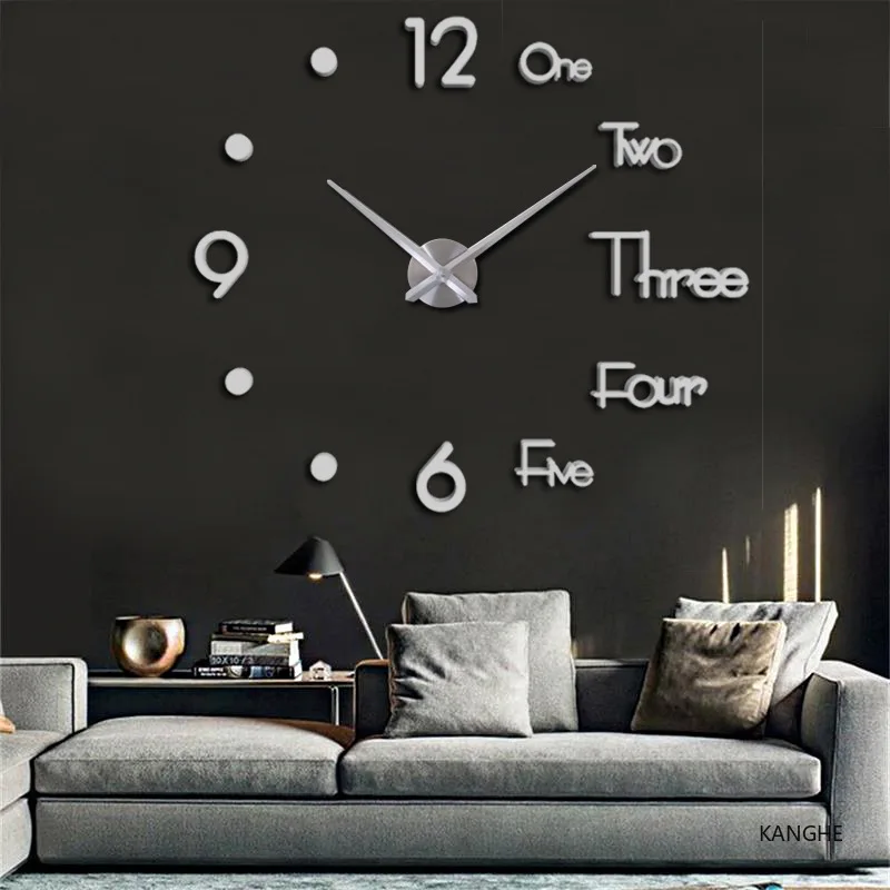 Reloj De Pared De Salón De Diseño Moderno, Decoración De Pared De Año  Nuevo, 3d, Creativo, De Metal Dorado, 2022 - Relojes De Pared - AliExpress