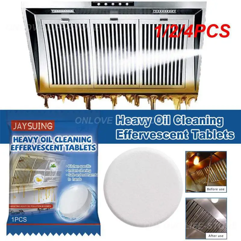 Kitchen cleaner 1/2/4PCS Oil Stain Cleaning Sheet Easy Cleaning Effective Oil Removal Kitchen Grease Cleaner
