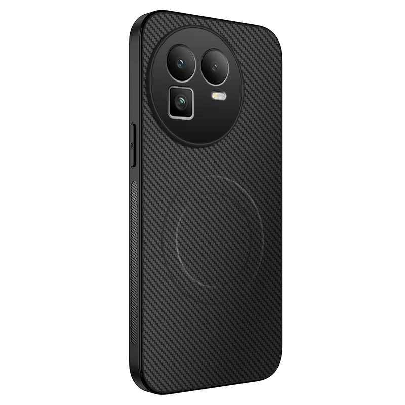 Enhanced Protective Back Case Cover with Soft Silicone and Carbon Fiber Design