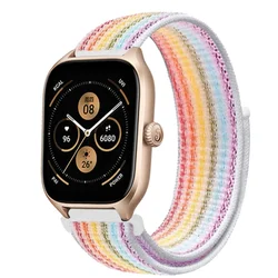 Nylon Loop Band Smartwatch Strap - 20mm/22mm Adjustable Bracelet for 22mm watchband (19 Colorful)