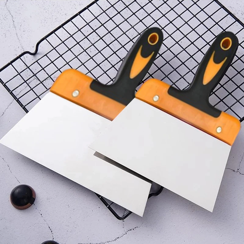 Stainless Steel Dough Scraper Pizza Knife Cake Scraper Confectionery Kitchen Baking Accessories Coating Spatula 1pc dough scraper pizza cutter cake scraper cake knife