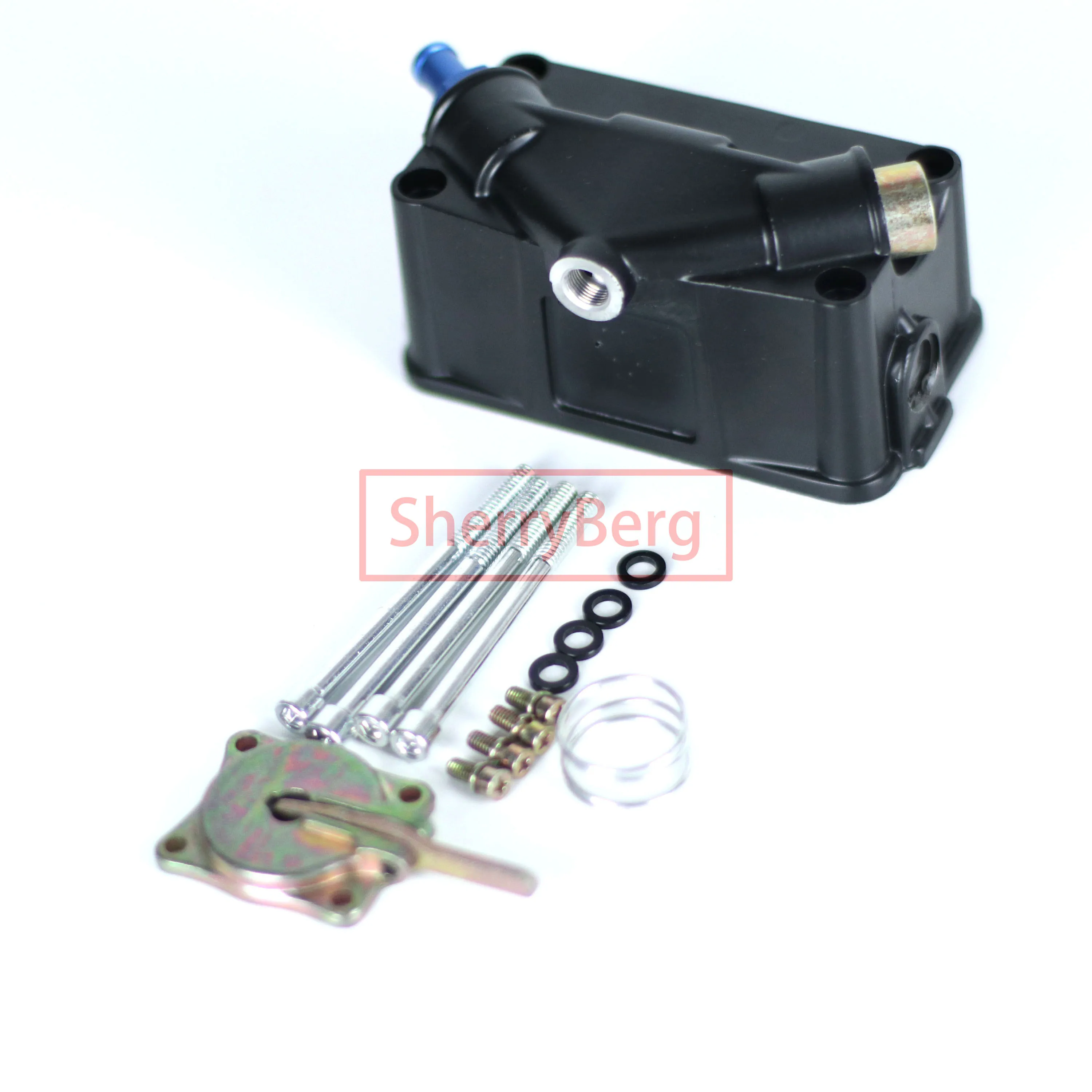 SherryBerg Aluminum Fuel Bowl For Pumps V Bowl Kit for Holley Many